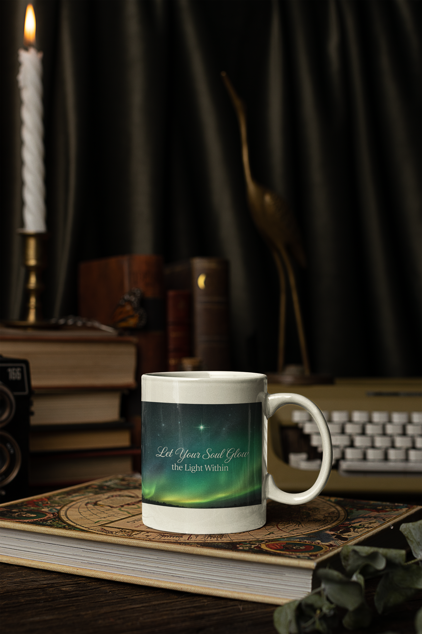Aurora "Let Your Soul Glow" Accent Coffee Mug