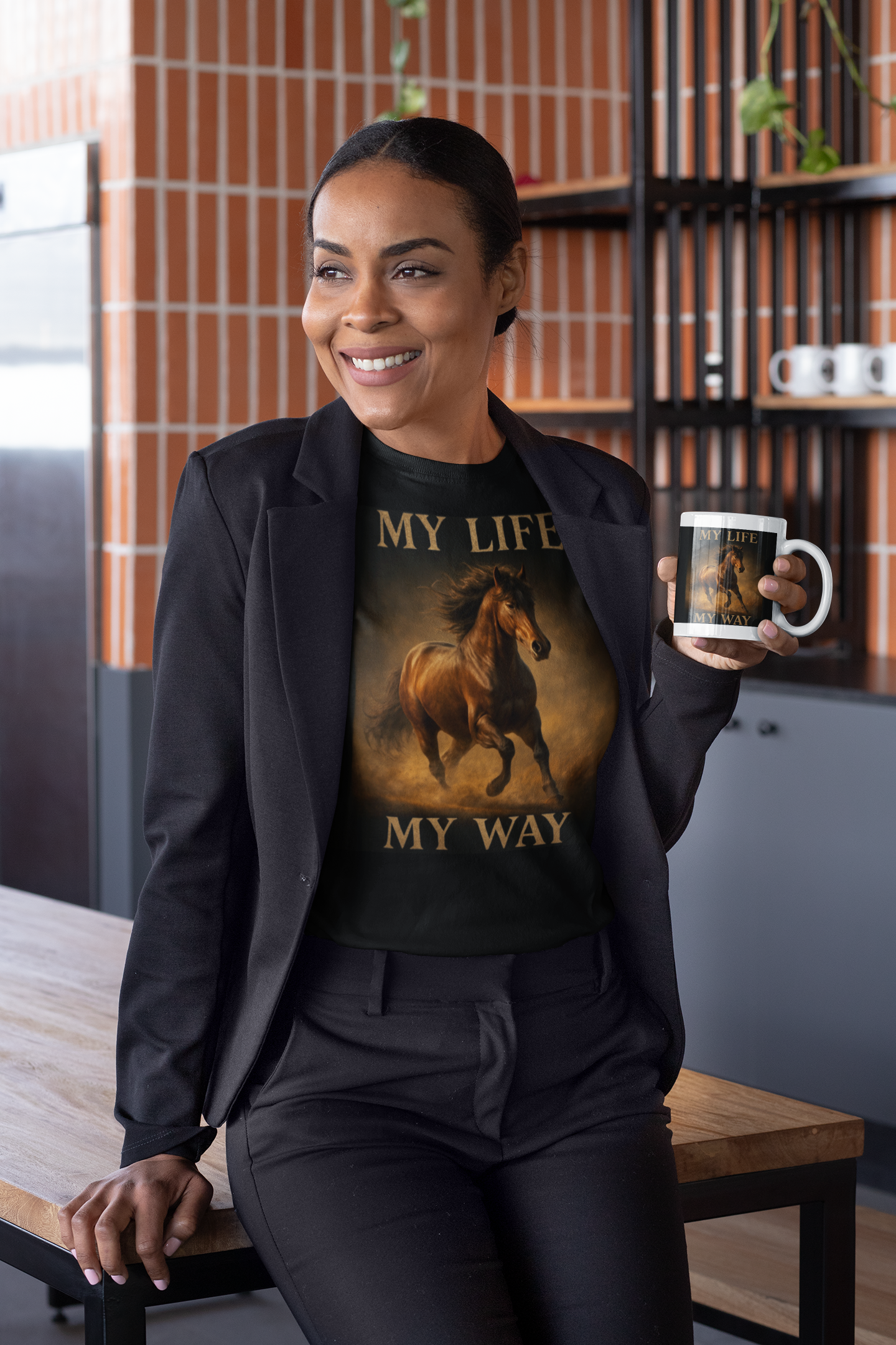 My Life My Way Horse T-Shirt — Inspirational Equestrian Graphic T-Shirt
